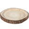 Wood Tree Bark Indented Display Tray Serving Plate Platter Charger